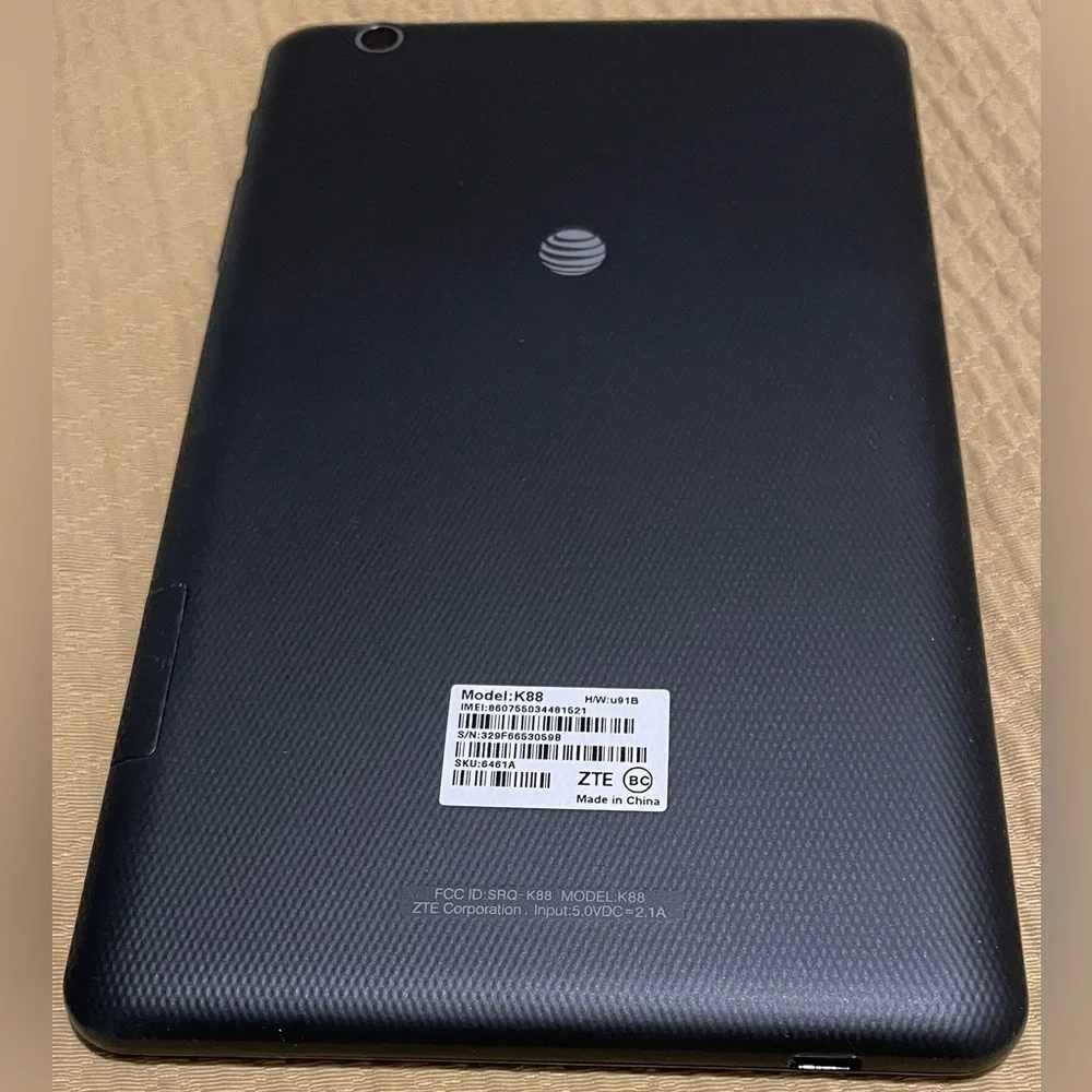 AT&T TREK 2 HD Model:K88 16GB Tablet